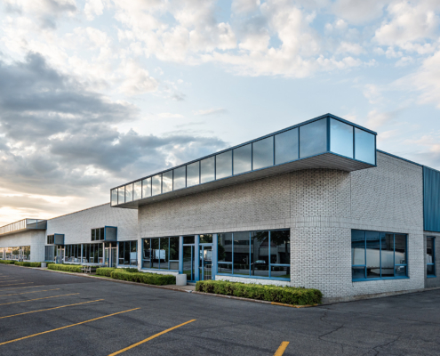 The Exterior Facade Of A Generic Small Business